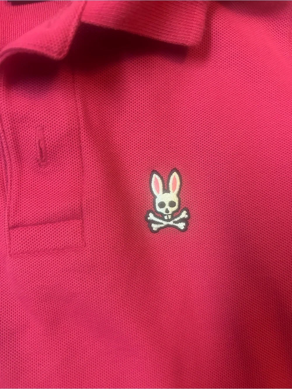 Psycho Bunny Kids Hot Pink Polo Shirt with Embroidered Bunny